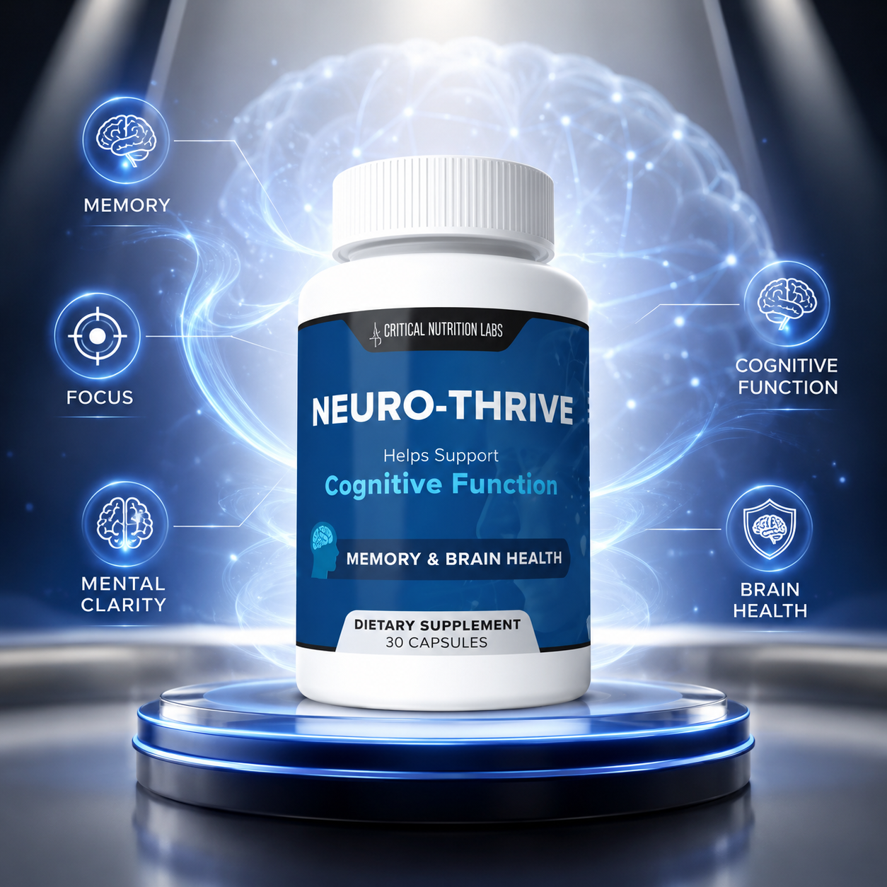 NeuroThrive brain support bottle